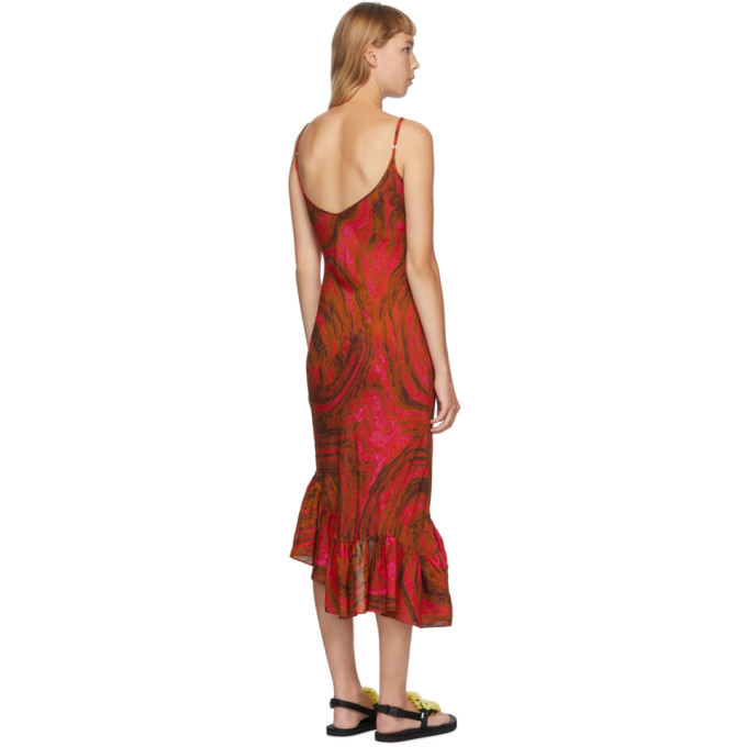 strapless open back dress Blue/Red Swirl Ruched Dress (CLEARANCE) – Lia's Looks