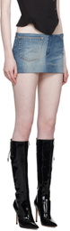 Fancì Club Blue Superb Denim Miniskirt