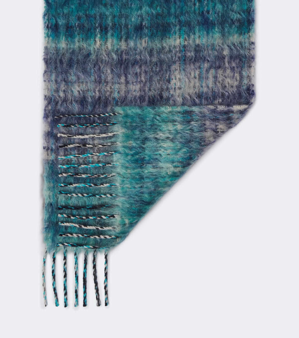 Acne Studios Fringed mohair and wool-blend scarf