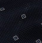 Kingsman - Drake's 8cm Embroidered Silk-Jacquard Tie - Blue
