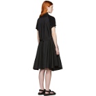 Sacai Black Knit Panel Dress