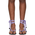 Haider Ackermann Purple Bismuth Anthracite Sandals
