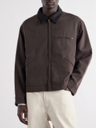 A.PRESSE - Detroit Cotton and Silk-Blend Jacket - Brown
