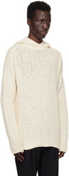 FORMA Beige Chunky Knit Hoodie