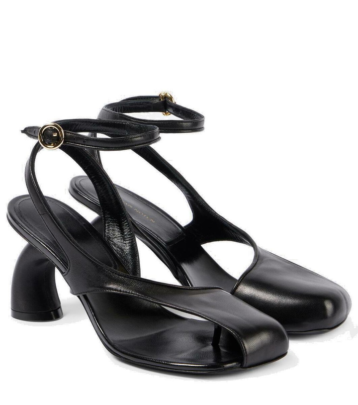 Photo: Dries Van Noten Leather thong sandals