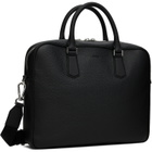 BOSS Black Grained Leather Briefcase