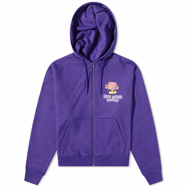 Photo: Sky High Farm Men's Flatbush Zip Hoody in Purple