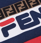 Fendi - Logo-Jacquard Wool and Silk-Blend Scarf - Men - Multi