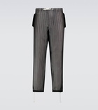 Maison Margiela - Striped drawstring pants