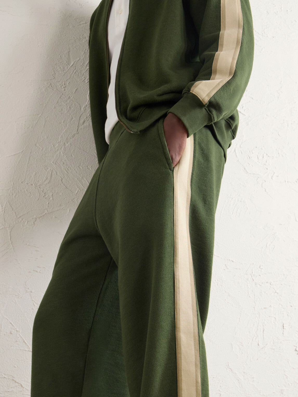 Aimé Leon Dore - Straight-Leg Striped Cotton Sweatpants - Green