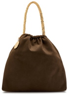 Stella Mccartney Falabella Medium Drawstring Faux Suede Tote - Moca - One Size