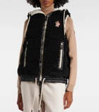 Moncler Grenoble Logo teddy down vest