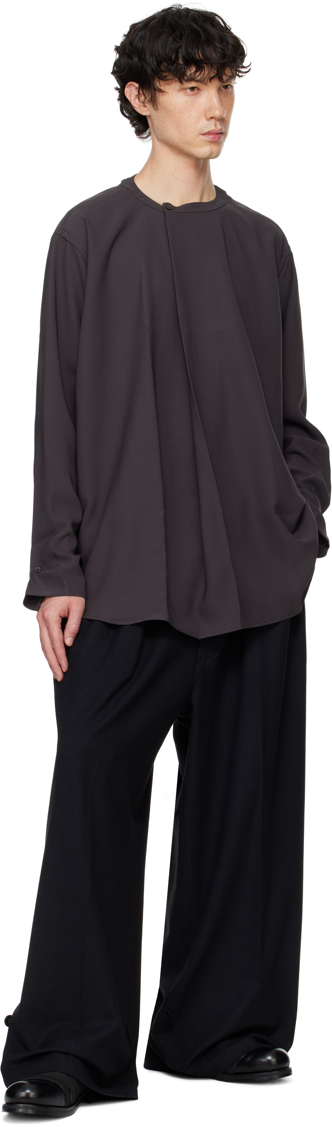 RAINMAKER KYOTO Gray Pleated Shirt