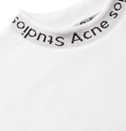 Acne Studios - Navid Logo-Print Stretch-Jersey T-Shirt - Men - White