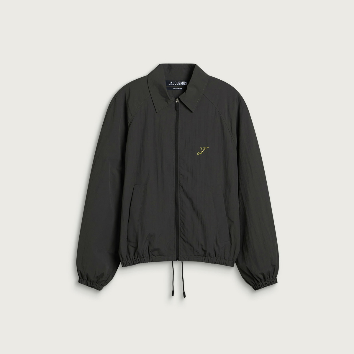 Jacquemus Men's Techical Windbreaker in Dark Grey