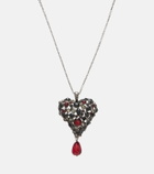 Saint Laurent Embellished pendant necklace
