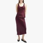 Anine Bing Women's Bar Silk Skirt in Burgundy