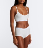 Calvin Klein Collection Thaïs ribbed-knit cotton-blend briefs