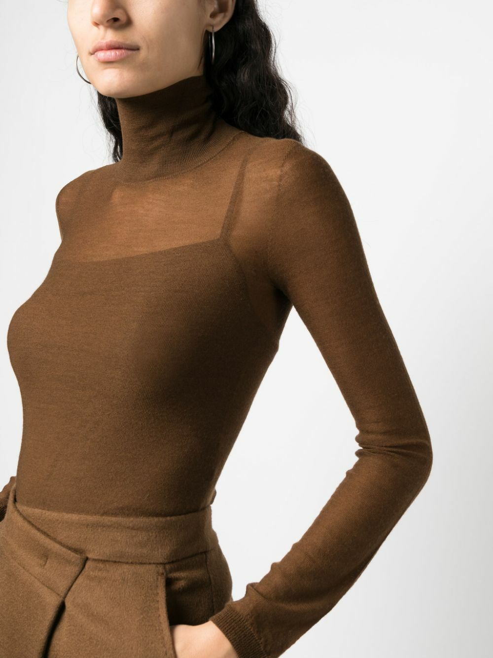 MAX MARA - Semi-sheer Turtleneck Jumper