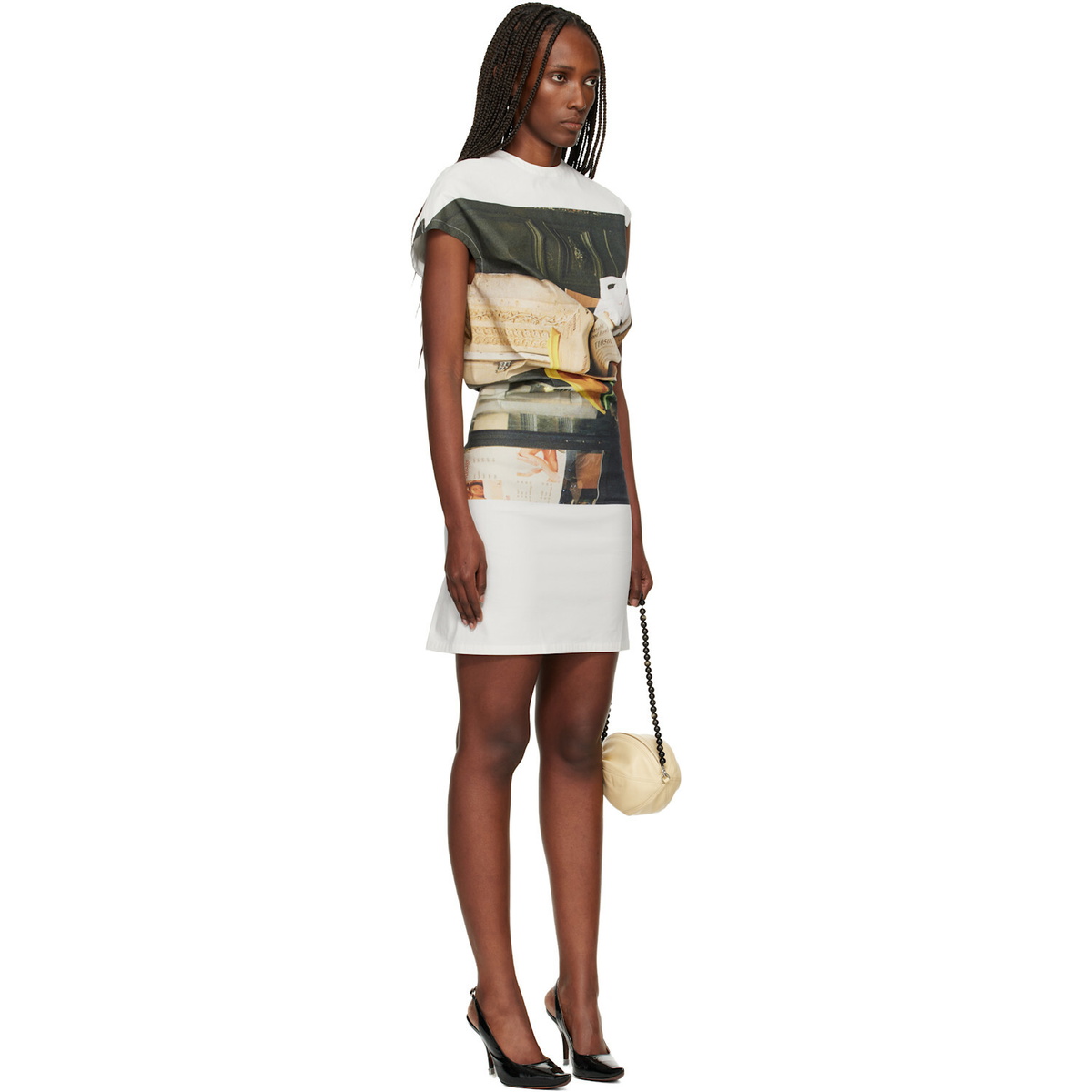 ISSEY MIYAKE Multicolor Street View Minidress