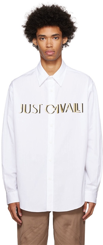 Photo: Just Cavalli White Printed Shirt