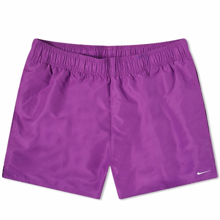 Photo: Nike Swim Men's Essential 5" Volley Short in Bold Berry