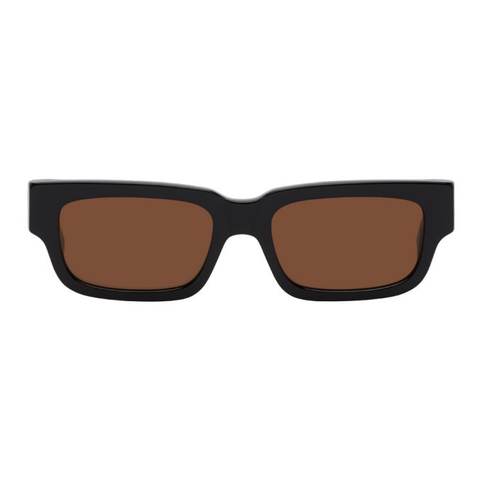 Photo: RETROSUPERFUTURE Black Mark Roma Rectangle Sunglasses