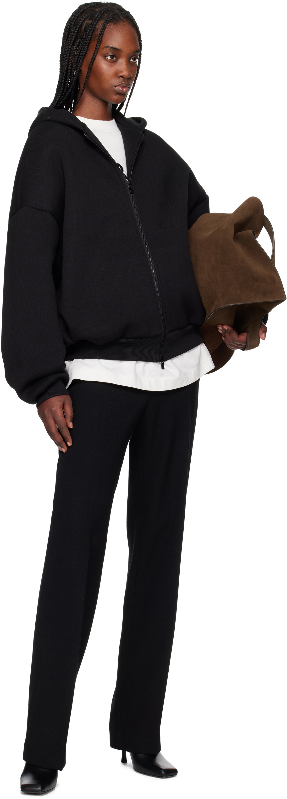 Fear of God Black Eternal Fleece Full Zip Hoodie