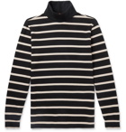 Barena - Striped Cotton Rollneck Sweater - Black