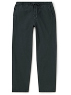 GENERAL ADMISSION - Ratrock Straight-Leg Cotton-Twill Drawstring Trousers - Black