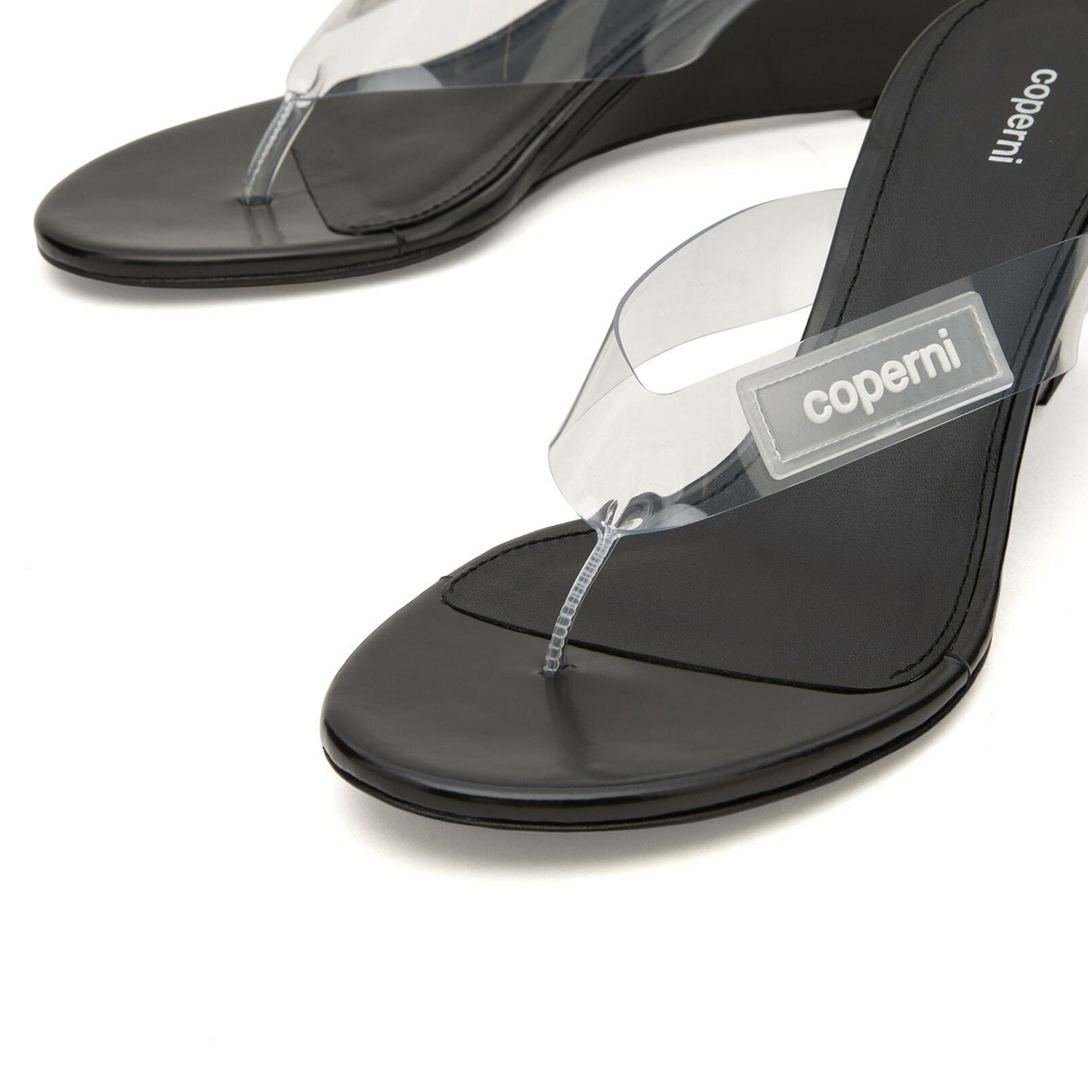 Coperni Women's Wedge Sandals in Clear