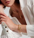 Foundrae Heart Love Medium 18kt gold chain bracelet with diamonds