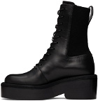 Nicholas Kirkwood Black Leather JJ Combat Boots