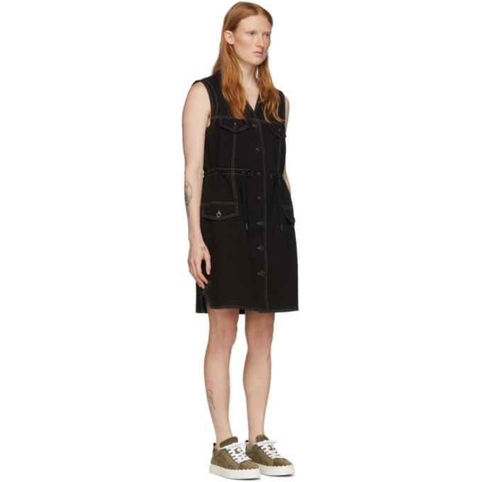 See by Chloe Black Denim Fitted Dress See by Chloe See by Chloe Black Denim Fitted Dress See by Chloe
