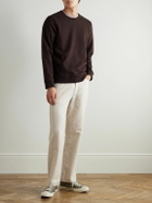 Onia - Stretch Cotton-Jersey Sweatshirt - Brown