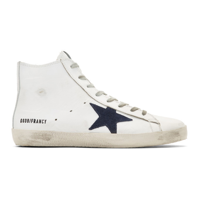 Photo: Golden Goose White Francy High Top Sneakers