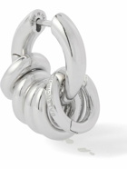 Balenciaga - Force Skate Sterling Silver Single Hoop Earring