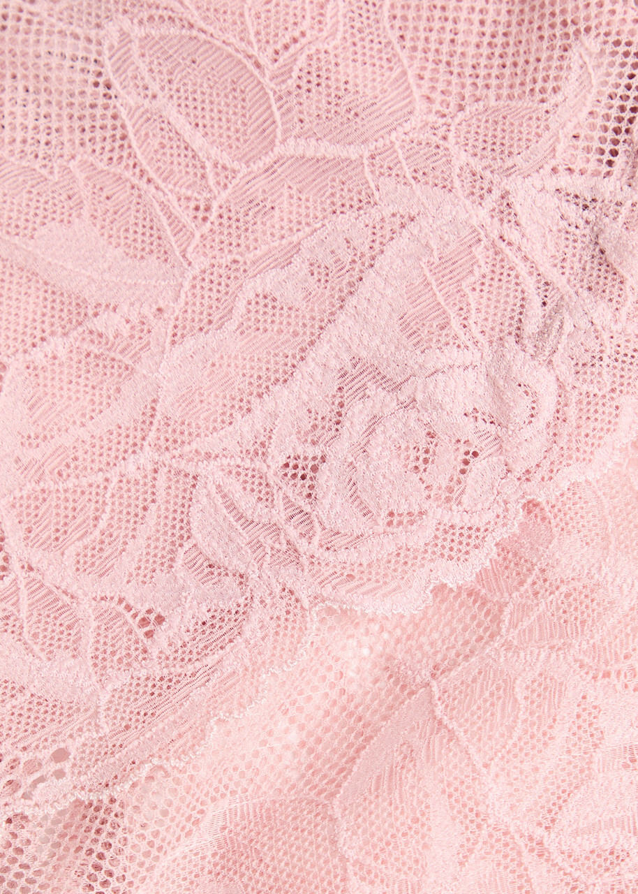 Wacoal Vivid Attraction Lace Thong Light Pink