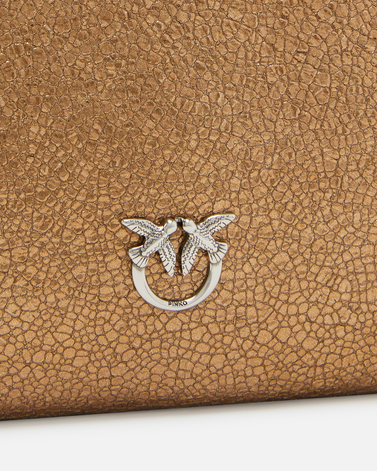 PINKO Multicolor Calf Leather Bos Taurus Clutch Bag