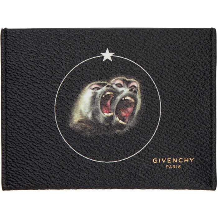 Givenchy Black Monkey Brothers Card Holder Givenchy