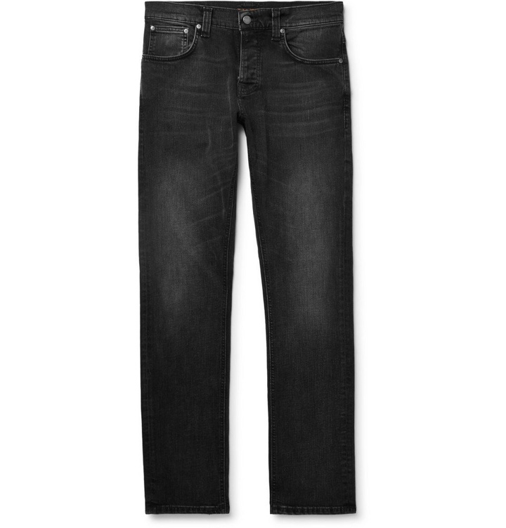 Photo: Nudie Jeans - Grim Tim Slim-Fit Organic Denim Jeans - Black