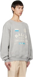 Bally Gray Printed Sweatshirt