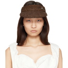 Vivienne Westwood Brown Raffia Visor