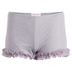My Mum Made It Women's Ruffled Micro Shorts in Wisteria