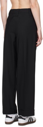 GANNI Black Drapey Trousers