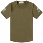 MASTERMIND WORLD Men's Skull Sleeve T-Shirt in Olive