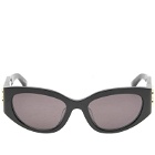 Balenciaga Women's BB0324SK Sunglasses in Black/Grey