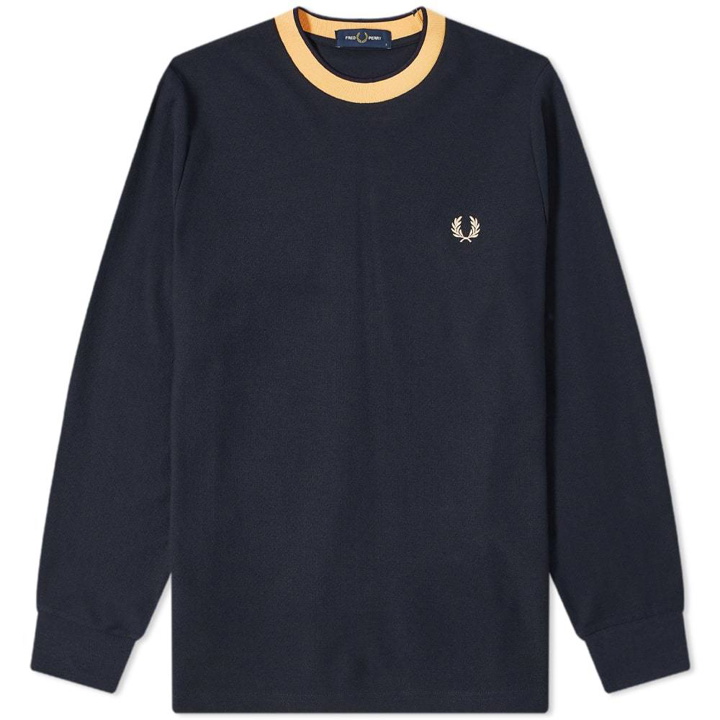 Photo: Fred Perry Authentic Long Sleeve Crepe Jersey Tee