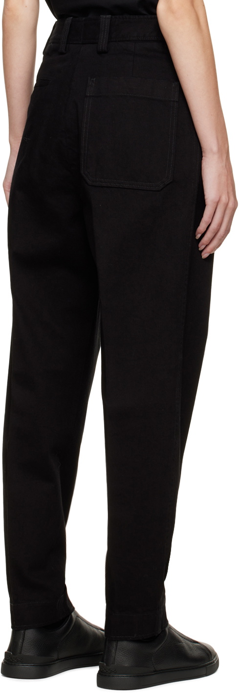 ZEGNA Black Pleated Jeans