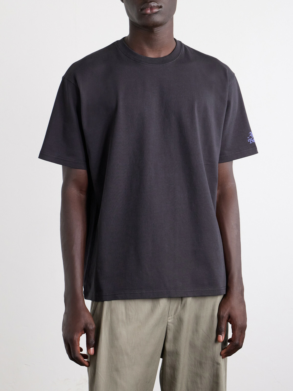 A Kind Of Guise - Basso Logo-Printed Cotton-Jersey T-Shirt - Black